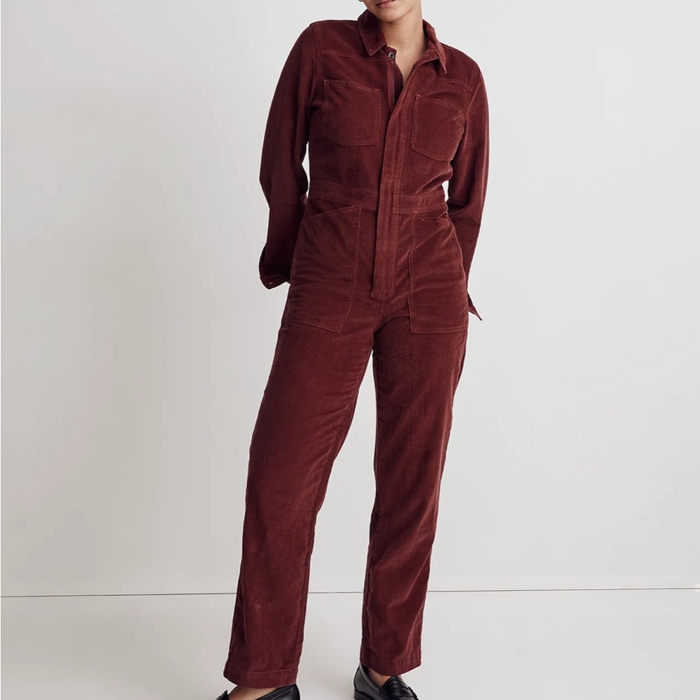 NWT Madewell Corduroy Belted Jumpsuit